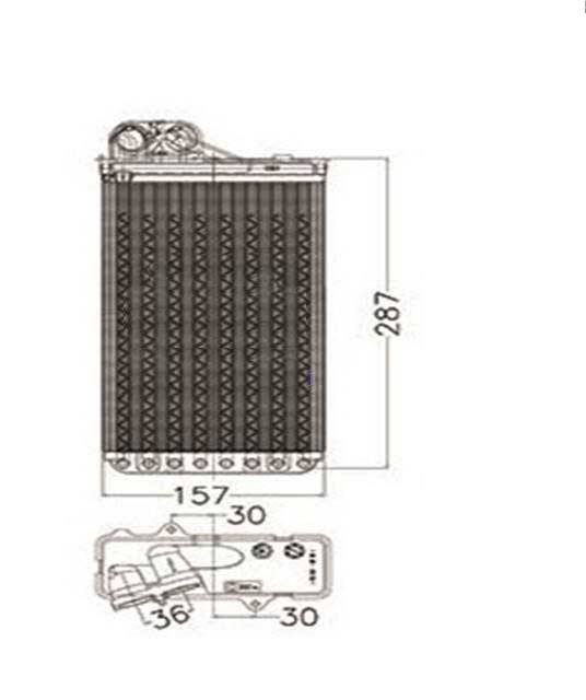 رادیاتور بخاری (heater core) اکسپندی